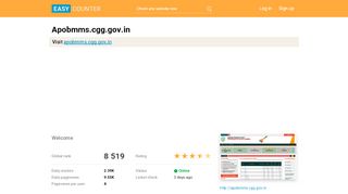 
                            5. Apobmms.cgg.gov.in: Welcome - Easy Counter