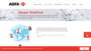 
                            8. Apogee StoreFront | web-to-print solution from Agfa Graphics