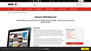 
                            3. Apogee WebApproval - Agfa Graphics