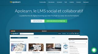 
                            1. Apolearn Plateforme d'E-Learning - LMS social et collaboratif