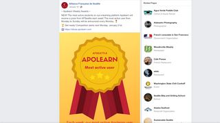 
                            8. ~ Apolearn Weekly Awards ~ NEW! The... - Alliance Française de ...