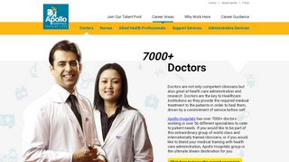 
                            7. Apollo Hospital - Careers Areas