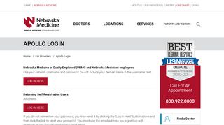 
                            9. Apollo Login | Nebraska Medicine Omaha, NE