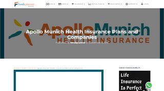 
                            8. Apollo Munich Health Insurance | Online Buy, Renewal & Reviews