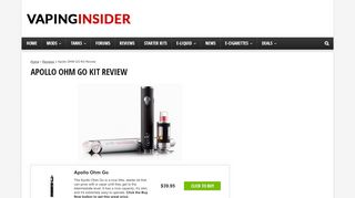 
                            5. Apollo OHM GO Kit Review - Vaping Insider