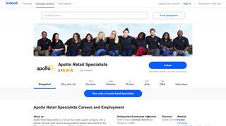 
                            4. Apollo Retail Specialists Careers and Employment | Indeed.com