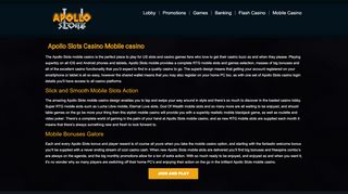 
                            6. Apollo Slots Casino Mobile casino