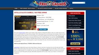 
                            5. Apollo Slots Games | 100 Free Spins