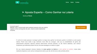 
                            8. Aposta Esperta – Como Ganhar na Loteria