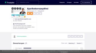 
                            5. Apothekerezeptfrei Bewertungen - de.trustpilot.com