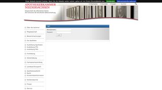 
                            6. Apothekerkammer Niedersachsen - Login