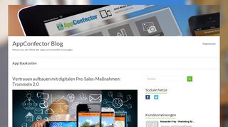 
                            2. App Baukasten | AppConfector Blog