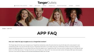 
                            2. App FAQ - Tanger Outlets