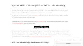 
                            4. App für PRIMUSS - Evangelische Hochschule Nürnberg - Studo