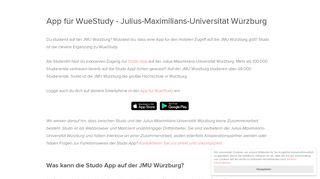 
                            7. App für WueStudy - Julius-Maximilians-Universität Würzburg - Studo