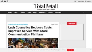 
                            7. App Helps Lush Cosmetics Reduce Costs, Improve Service - Total Retail