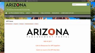 
                            3. APP Home | State Procurement Office - Arizona State Procurement Office