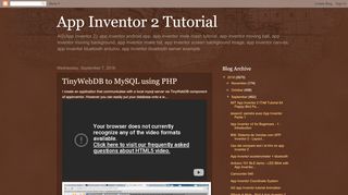 
                            7. App Inventor 2 Tutorial: TinyWebDB to MySQL using PHP