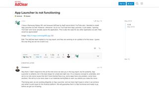 
                            4. App Launcher is not functioning - Dubbel - AdClear by Seven Networks