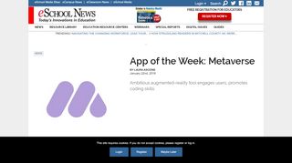 
                            7. App of the Week: Metaverse | eSchool News