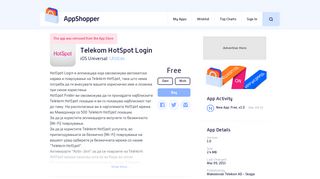 
                            7. App Shopper: Telekom HotSpot Login (Utilities)