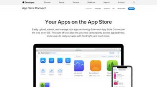 
                            2. App Store Connect - Apple Developer