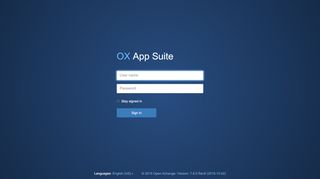 
                            2. App Suite. Login - Webmail