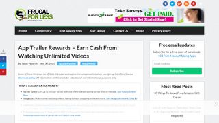 
                            5. App Trailer Rewards - Earn Cash From Watching Unlimited Videos