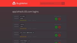 
                            9. app1ehack.t35.com passwords - BugMeNot
