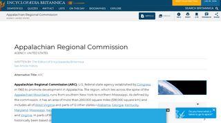 
                            9. Appalachian Regional Commission | agency, United States ...