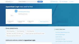 
                            9. Appareluae Login at top.accessify.com