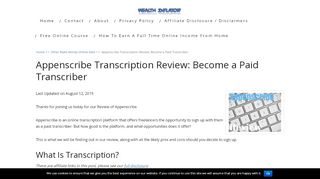 
                            8. Appenscribe Transcription Review: Become a Paid ...