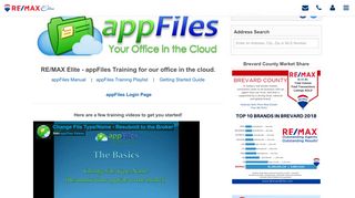 
                            4. AppFiles training for RE/MAX Elite