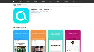 
                            9. Appinio - Your Opinion on the App Store