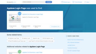 
                            7. Applane Login Page at top.accessify.com
