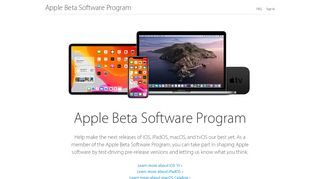 
                            5. Apple Beta Software Program