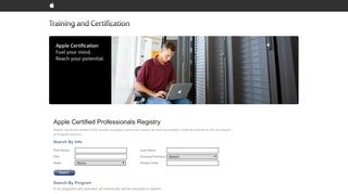 
                            5. Apple Certified Professionals Registry