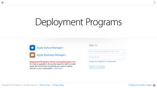 
                            2. Apple Deployment Programs