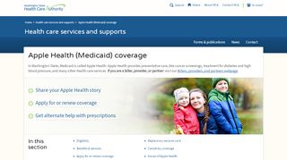 
                            3. Apple Health (Medicaid) coverage | Washington …