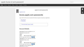 
                            8. apple id and passwords | apple itunes id and password