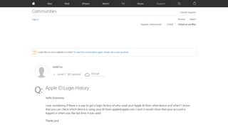 
                            6. Apple ID Login History - Apple Community