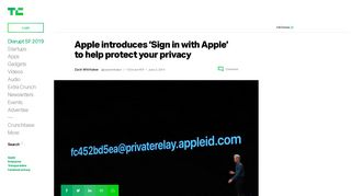 
                            10. Apple introduces 'Sign in with Apple' to help protect your privacy ...