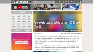 
                            7. Apple outs second public beta of iOS 13 and iPadOS ...