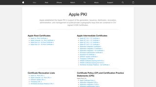 
                            1. Apple PKI - Apple