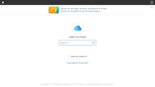 
                            2. Apple - Sign in to iCloud