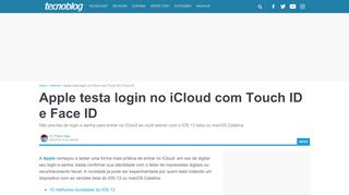 
                            5. Apple testa login no iCloud com Touch ID e Face ID – Internet