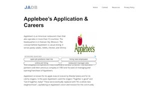 
                            7. Applebee's Application - Careers - (APPLY NOW)