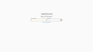 
                            3. AppleConnect Sign In - The Source