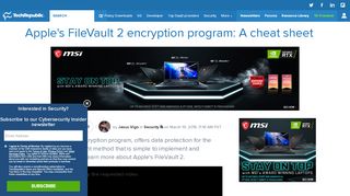 
                            9. Apple's FileVault 2 encryption program: A cheat sheet ...