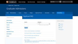
                            6. Applicant FAQ - Graduate Admissions - University of Cambridge